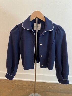 Janie and Jack Navy Blue Coat - EUC